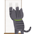 猫爪とぎ跡補修工事