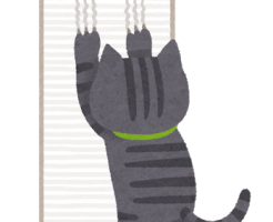 猫爪とぎ跡補修工事