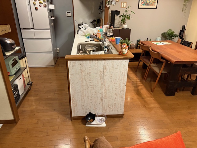 福岡市の在宅マンションでアクセントクロス