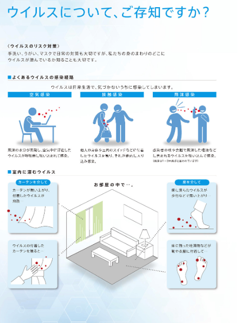 抗ウィルスカーペットタイル