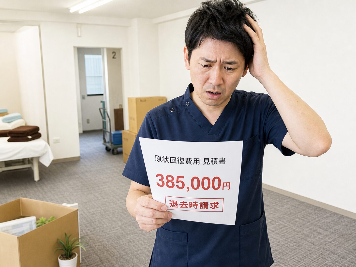 鍼灸院タイルカーペット事例